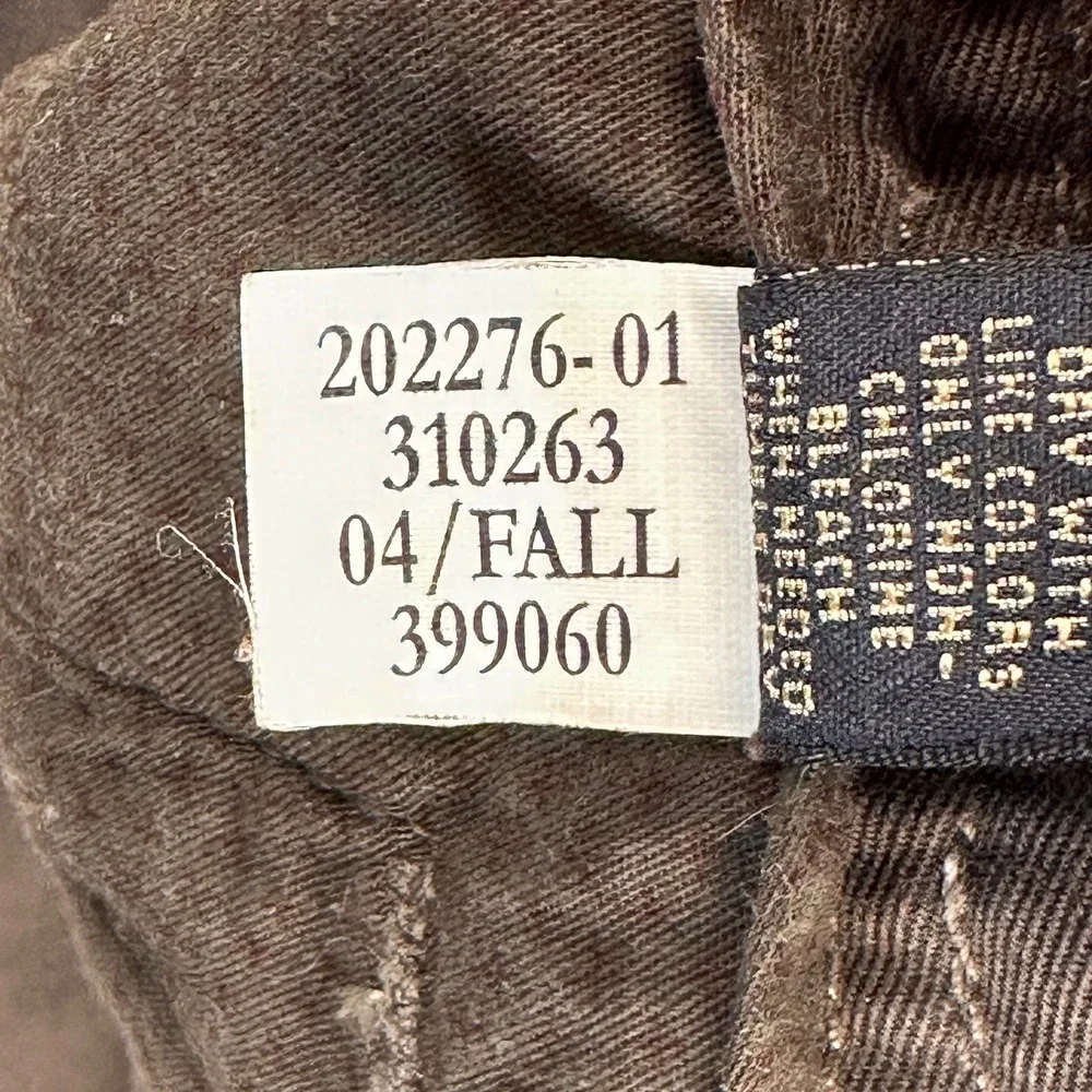 Banana Republic Heritage‎ Cargo Pants 30x30 Olive Brown Y2K Military Utility